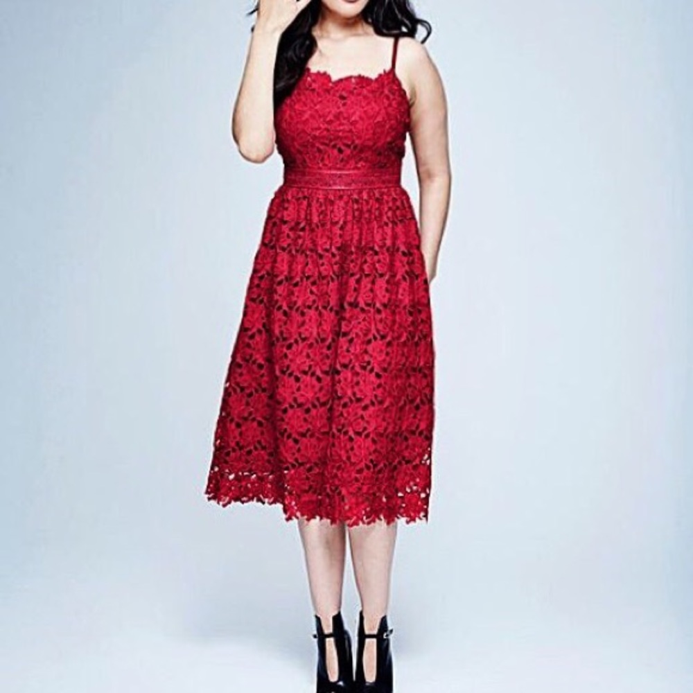 Little White Lies red lace dress